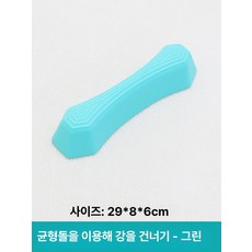 이오 밸런스스톤 스테핑 스테핑스톤 밸런스스톤놀이, 1개, 1cm, 그린