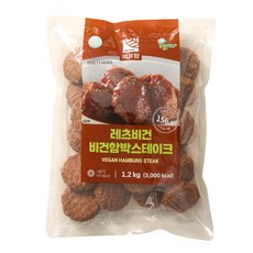 파르팜 레츠비건 함박스테이크, 1개, 1.2kg