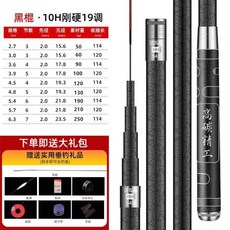 達瓦釣魚竿 手竿 超輕超硬28調19調碳素臺釣竿 打窩竿, 10H超硬19調6.3米（青鱘大物）