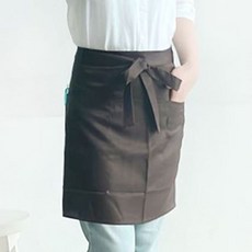 허리 카페 하프 앞치마 클리티아 서빙 3종, 레드, 레드, 1개