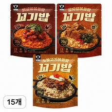 꼬기다 닭가슴살 볶음밥 꼬기밥 3종 혼합, 15개, 280g