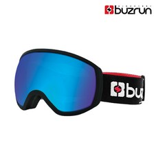 버즈런 스키 스노우 성인용 고글 BZ-32000, 블랙블루, 1개