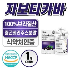 브라질 자보티카바 퓨레 헬시위듀 링곤베리 류신, 1개, 60정