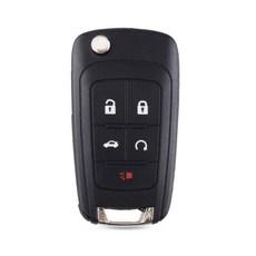 Chevrolet Cruze Epica Lova Camaro Impala 용 KEYYOU 플립 접이식 원격 자동차 키 쉘, 04 5 buttons