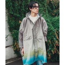 KiU 404-266 漸變橄欖金棕 成人有袖斗篷雨衣 耐水壓20000mm