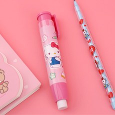 산리오 노크식 지우개 헬로키티 캐릭터 샤프식 초등학교 지우개 x 3개