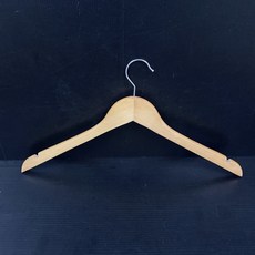 木質衣架10入組 原木色 男女兒童衣架 服飾店/擺攤必備, 44公分-男生10隻, 1個