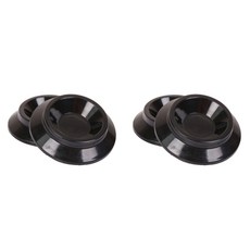 피아노 캐스터 컵 4개 업라이트 피아노 캐스터 하단 미끄럼 방지 피아노 휠 코스터, 검은, 흑색의