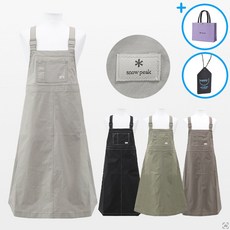 스노우피크 원피스 클랜드 오버롤 스커트 롱 치마 여성 여자 파스텔올리브 라이트베이지 다크차콜 빈티지그레이