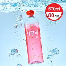 굿샌드 글로벌 프리미엄 해양심층수사랑해 경도300, 500ml, 80개