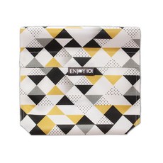 ENJOY101 輕食袋 台灣製矽膠食物袋 環保可防漏 微波冷凍電鍋加熱滾水消毒, 1個, 幾何菱格