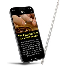 TOFL 야구 및 소프트볼 글러브 레이싱 바늘 미트 수리 공예용 가죽, 1