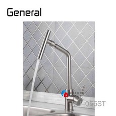 富爾康 General廚房不鏽鋼龍頭，MJ-055ST不銹鋼冷熱水龍頭，名將無鉛水龍頭，台面式龍頭, 1個