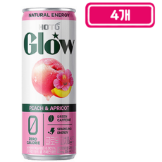 칠성)핫식스글로우피치살구355ml, 4개, 355ml