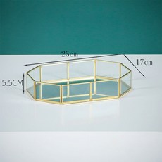 蛋糕盤 杯子蛋糕架 水果盤 三層水果架 鐵藝點心盤 下午茶點心架 家用蛋糕托盤 甜點架 三層蛋糕架 甜品架, 鏡面8角盤, 1個