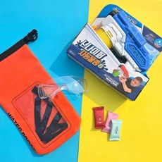 전동 물총 워터건 세트 고글 방수팩 코인수건, 1개, 전동물총 스나이퍼세트