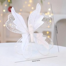 디자인 나비 장식 생생한 색상 정교한 세부 사항 시뮬레이션된, 3. White