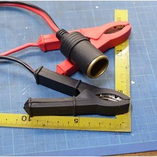 添購 點煙器鱷魚夾 純銅 2.5平方 電瓶夾 車用電源轉接線 戶外露營應急啟動, 1個, 2.5平方配矽膠全包覆純銅鱷魚夾