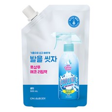 온더바디 발을 씻자 코튼풋 쿨링 샴푸 리필, 1개입, 1개, 500ml