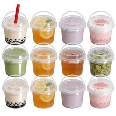 ASEVAT 뚜껑이 있는 10팩 스크류 탑 식품 보관 용기 1.9L(64온스) 주방 식료품 저장실 정리용 2000ml 투명 플라스틱 병 - 밀가루 설탕 쌀 및 슬라임용 건