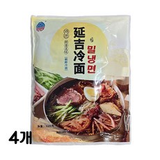 가가왕 중국식품 연길 냉면 밀냉면 중국 연변 특색 음식, 525g, 4개