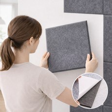 아띠꼴로 접착식 방음판 방음재 현관문 벽 소음방지 보드 패널, 1개, 어반차콜