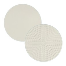 소노리떼 국산 실리콘 인덕션 보호매트 원형 대형, 아이보리, 2개