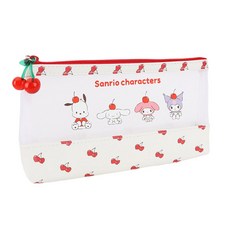 산리오 캐릭터 투명메쉬창 파우치 화장품 멀티파우치 납작 소지품파우치