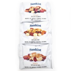하루견과 믹스견과 3종혼합 소포장 건강간식 개별포장 견과류세트 썬키스트, 25g, 12개