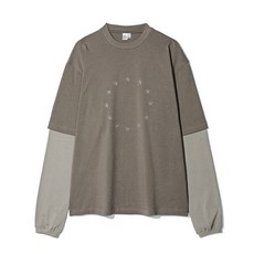 매장정품 PARTIMENTO 파르티멘토 서클 스타 레이어드 롱 슬리브 모카 PY-25266 MC 887095