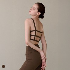 [콘치웨어] 소프트 체스링 브라탑 필라테스 요가