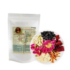 웨이쥬지이 로즈 자스민 로젤 티 150g 10g 15 패키지 오렌지 필 블랙 울프베리 국화 조합 허브 차 플로럴 새콤달콤한