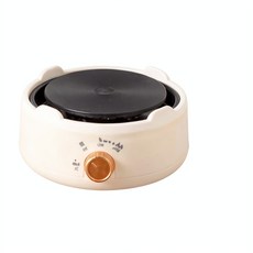 多功能電熱爐 700W 雙檔火力, 500w電熱爐帶圍邊 - 米白色, 110V美規插頭