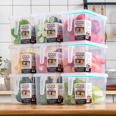 냉장고정리용기 밀폐용기 냉장고 냉동실 정리 트레이 5p, 투명 스타일 * 5