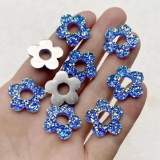 꽃 라인 쥬얼리 헤어 만들기 장식 스크랩북 웨딩 플랫 백, 1개, 6. J295