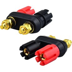 원링크모어 바나나 플러그 잭 소켓 바인딩 포스트 양방향 비디오 스피커 듀얼 단자 커넥터 4mm 암 파워 절연 팩, 1개