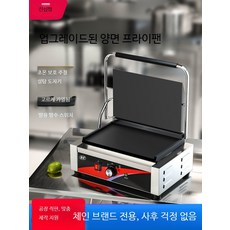 계란 지단 기계 파니니 그릴 전기 양면 업소용 스테이크, E_초온 보호 812A 상하 스트라이프