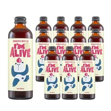 아임얼라이브콤부차 유리병 석류, 1개입, 12개, 315ml