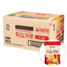 튀김가루 1KG백설 BOX(10), 10개, 1kg