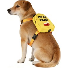 재미있는 강아지 슬로건 여행 가방 펫 미 제발 배낭 산책 간식 보관소 부탁드려요