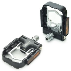 SAPIENCE 專利磁吸式折疊踏板鋁合金培林踏板 YP-126, 黑色, 1組