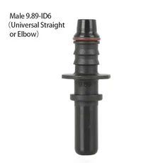 자동 연료 라인 호스 커플러 ID6 7.89 11.80 나일론 고무 오일 퀵 릴리스 커넥터, 06 9.89 ID6 Male, 01 China Mainland