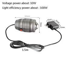 100W UV 경화 램프 핸드 포인트 스팟 라이트 365nm 395nm 405nm 아크릴 페이스트 수리 DIY 레진 접착제 필, 04 100W, 02 유럽 ​​연합, 01 395nm, 1