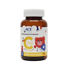 ACE SCIENCE 健而美 西印度櫻桃C軟糖 (黑莓口味) 全素可食 168g/瓶, 1個