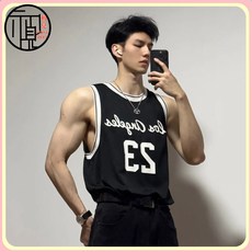 籃球服背心男球衣2022新款夏季潮流健身運動無袖T恤籃球訓練23號