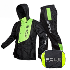 폴레이싱 오토바이 우비 상하의 세트 C타입, 네온