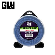 지스비 GISBI 예초기 줄날 2.4mmX35M 나일론 예초기날 GTL DTW 2045 줄 날 잔디 조경, 단품