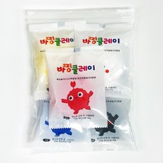 바핑클레이 미니키트 10g 5색 세트 개별포장 컬러클레이 초등 유아 놀이, 단품, 단품
