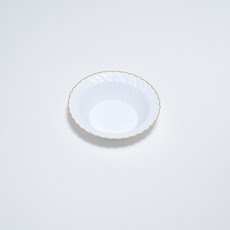 생활의차이 웨이브 골드림 플라스틱 보울 접시 14cm 6oz, 2세트, 6개