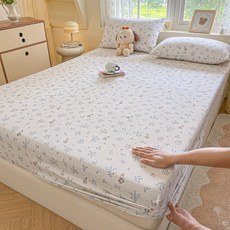 만자천홍 순면 매트리스 커버 사계절 공용